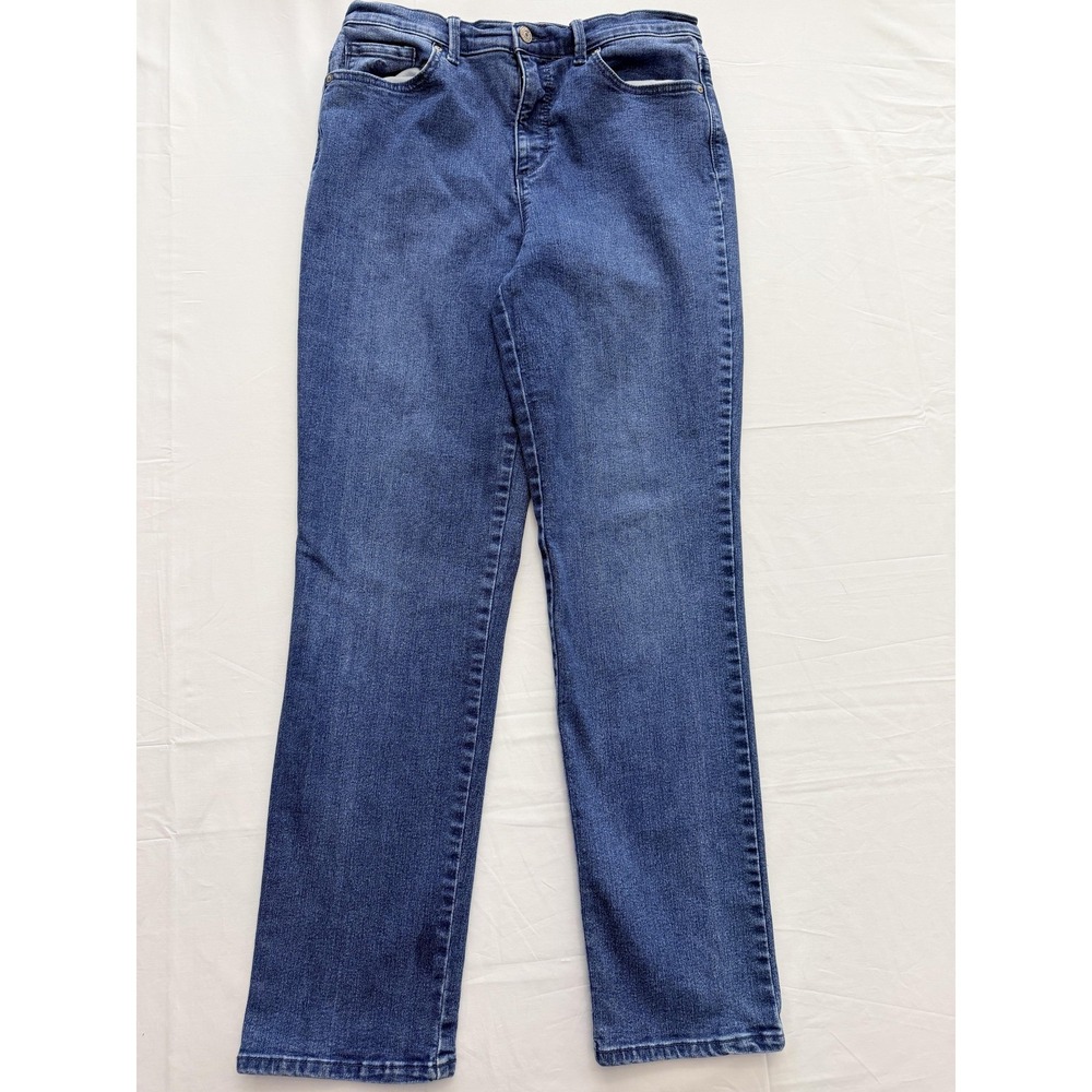 Gloria Vanderbilt Amanda Jeans Womens 10 Med Wash High Rise Stretch 32x30